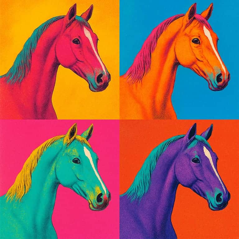 Pop Art Multi-Color Grid