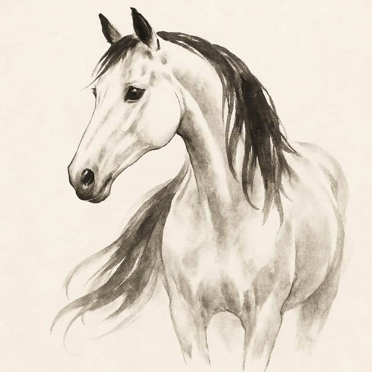 Sumi-e Ink Wash